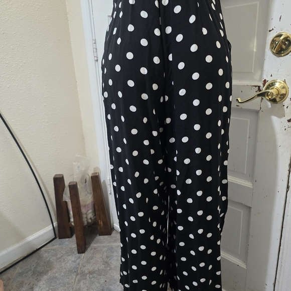 J. Crew Black and White Polka Dot Jumpsuit - Picture 6 of 9